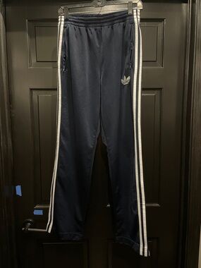 Adidas Track Pants with White Stripes